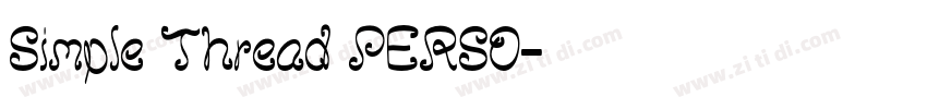 Simple Thread PERSO字体转换